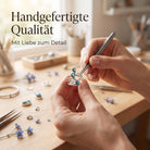 [KI] Handgefertigter Silberring mit Labradorit bei der Schmuckherstellung