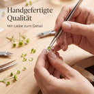 [KI] Handgefertigter Silberring mit Peridot bei der Schmuckherstellung