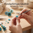 [KI] Handgefertigter Silberring mit Türkis bei der Schmuckherstellung