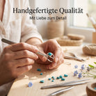 [KI] Handgefertigter Silberring mit Türkis bei der Schmuckherstellung