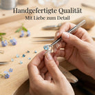[KI] Handgefertigter Silberring mit Topas bei der Schmuckherstellung