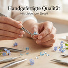 [KI] Handgefertigter Silberring mit Topas bei der Schmuckherstellung