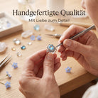 [KI] Handgefertigter Silberring mit Topas bei der Schmuckherstellung