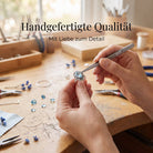 [KI] Handgefertigter Silberring mit Topas bei der Schmuckherstellung