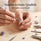 [KI] Handgefertigter Silberring mit Topas bei der Schmuckherstellung