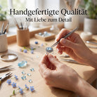 [KI] Handgefertigter Silberring mit Topas bei der Schmuckherstellung