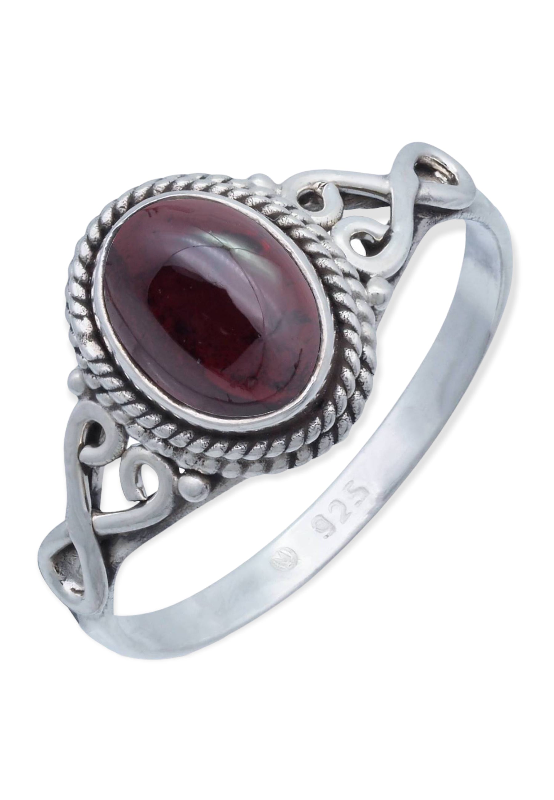 Ring BAGHIMI oval made of 925 sterling silver