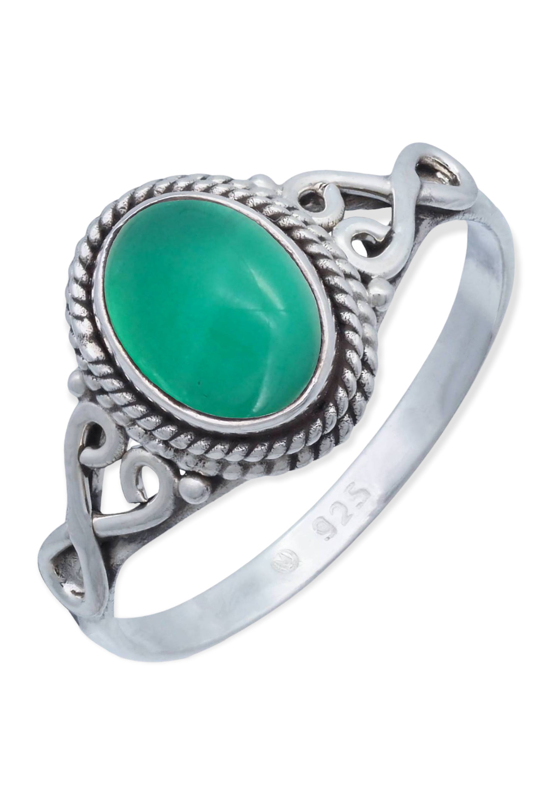 Ring BAGHIMI oval made of 925 sterling silver